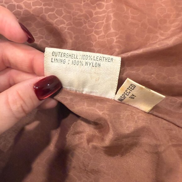 Vintage Greg Adams 100% Leather Western‎ Boho Jacket Made in Korea Size Small - Picture 8 of 16